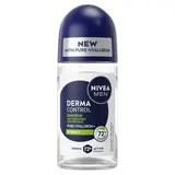 Nivea Men Déodorant Bille Homme 72H Derma Control Sensitive, 50ml