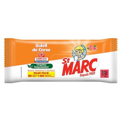 St-Marc Lingettes Soleil de Corse, 80 lingettes