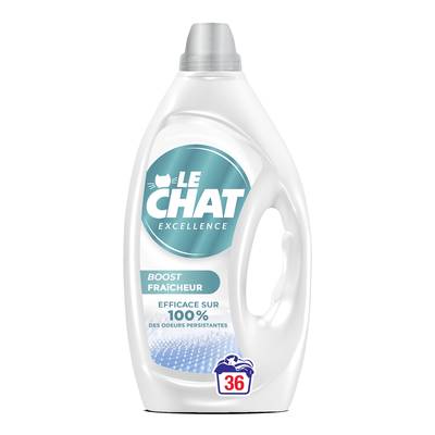 Le Chat Lessive Liquide Excellence Boost Fraîcheur, 1,62L