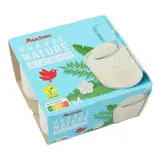 Auchan Dessert végétal brassé nature au lait de coco, 4x100g