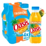 OASIS Boisson aux fruits saveur tropical bouteilles