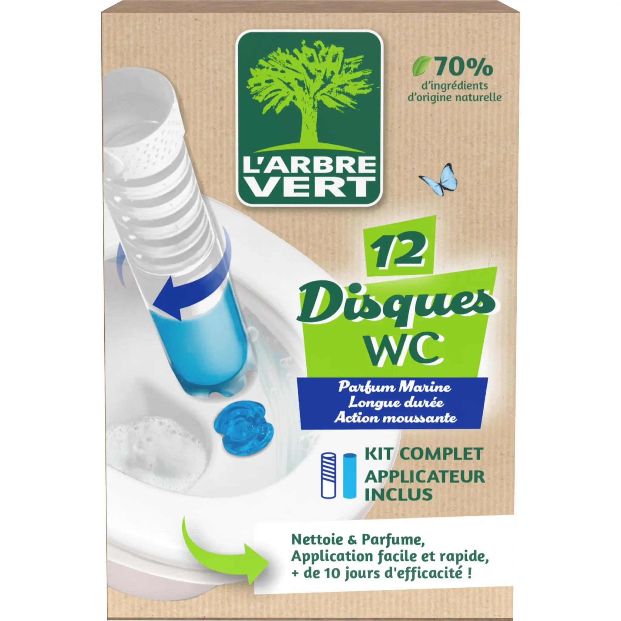 L'ARBRE VERT Disques nettoyant ecologique WC marine