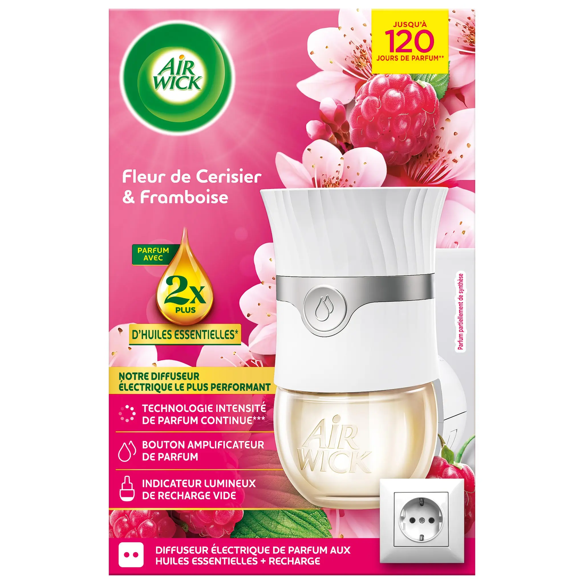 AIR WICK Diffuseur électrique désodorisant fleur de cerisier