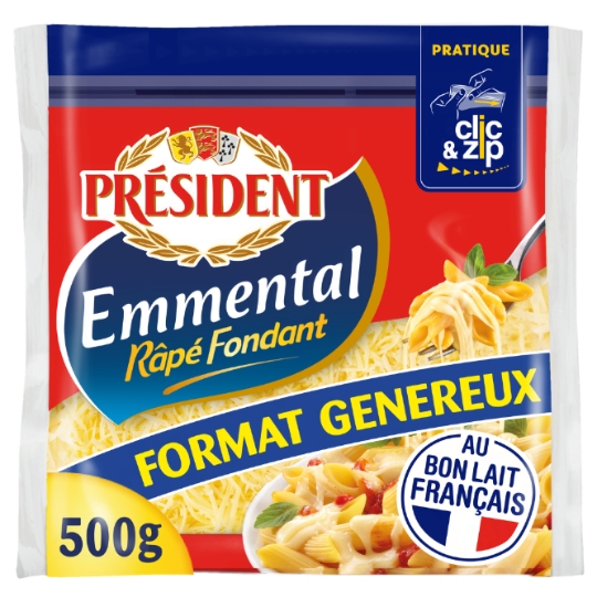 Fromage Emmental Râpé Fondant PRESIDENT