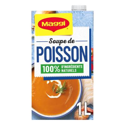 Maggi Soupe de poisson Soupe liquide en brique familiale, 1L