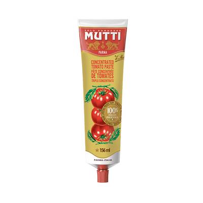 Mutti Pâte de Tomate - Triple concentré de tomates en tube, 130g