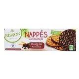 Bisson Sablés nappés chocolat noir bio, 120g