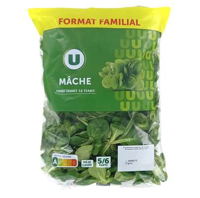 Mâche en sachet maxi format, U (200 g)