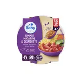 Plat bébé dès 12 mois Tomate Macaroni Courgette avec Morceaux CARREFOUR BABY