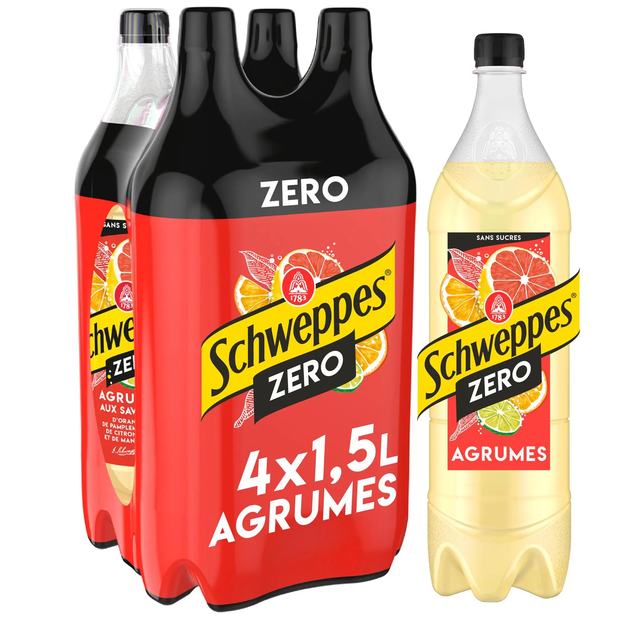 SCHWEPPES Boisson gazeuse saveur agrumes zéro