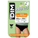 Dim Culotte menstruelle Taille 16 Ans Flux Abondant Noire Lavable Coton Bio, 1 Slip