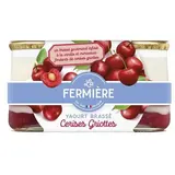La Fermière Yaourt brassé sur lit de cerises griottes, 2x160g