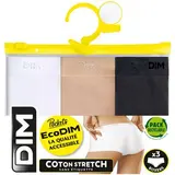 Dim Boxers EcoDim noir, blanc et beige, Taille 44/46 3 boxers