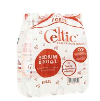 Eau minérale naturelle fortement pétillante, Celtic (6 x 0,5 L)