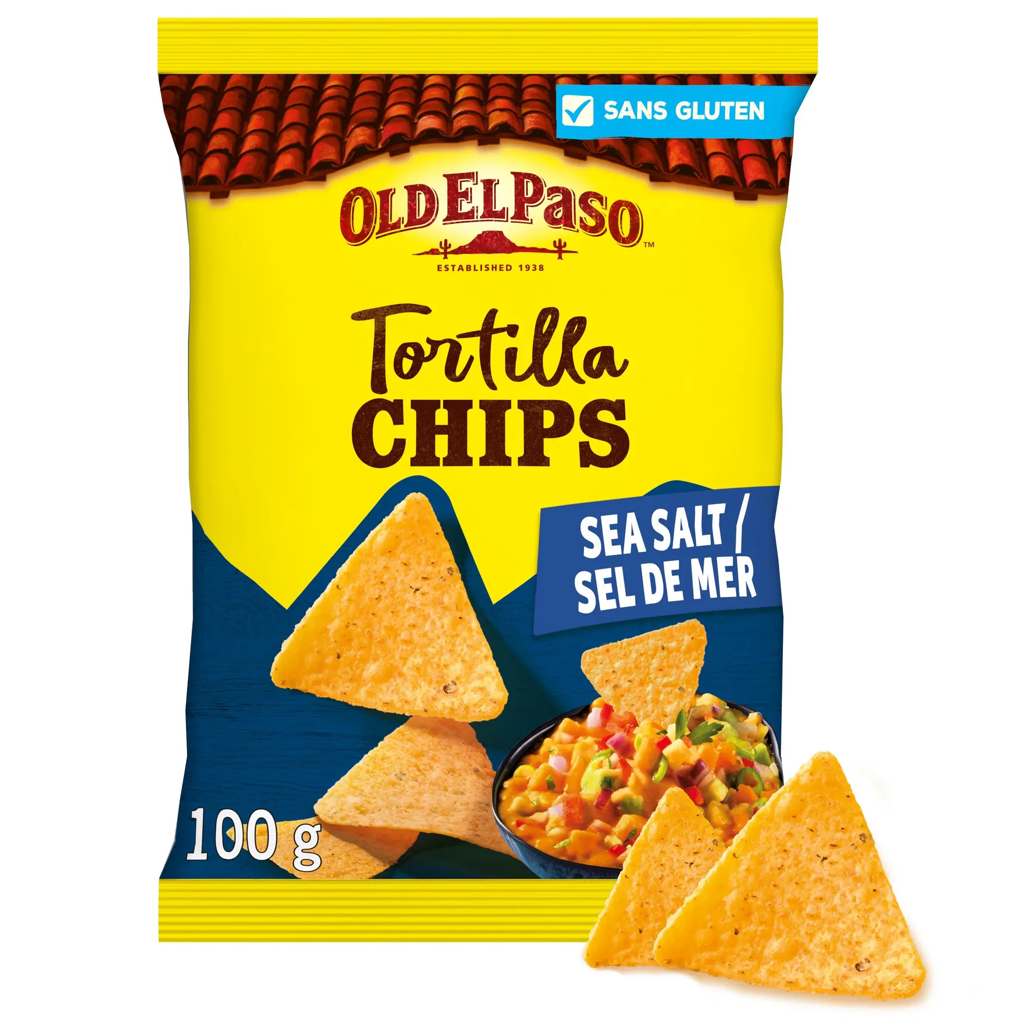 OLD EL PASO Tortilla chips au sel de mer saveur sea salt