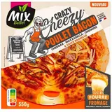 Mix Buffet Pizza crazy cheezy poulet bacon sauce barbecue, 550g