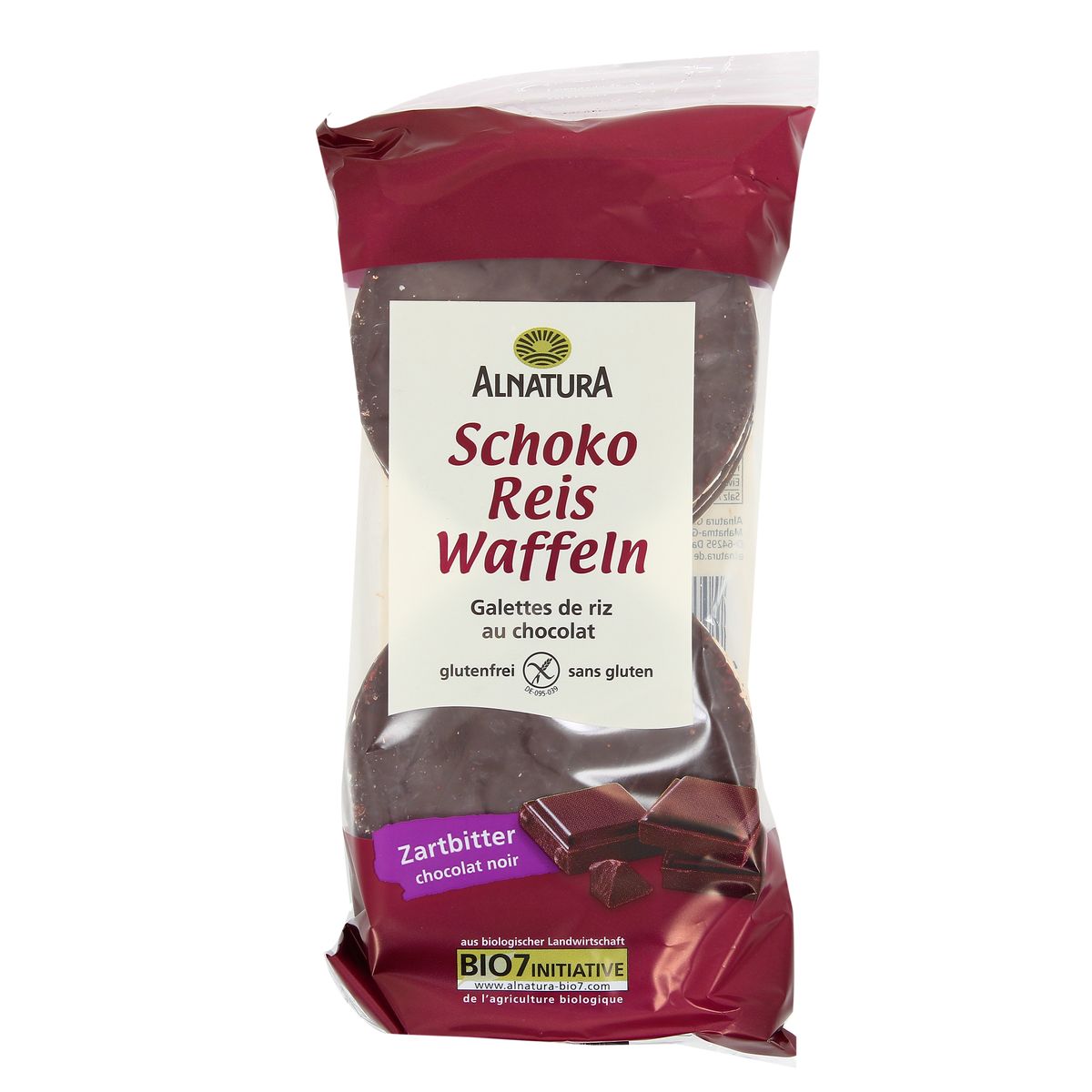 Alnatura Galette de Riz au Chocolat Noir Bio, 100g