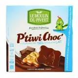 Le Moulin du Pivert Biscuit bio au chocolat au lait - P'tiwi Choc', 125g