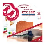 Auchan Saumon Fumé d'ecosse, Lot de 2x65g