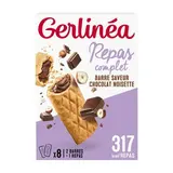 Gerlinéa Barres Fourrées Chocolat Noisettes, 8 barres