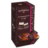 Chocolaterie Monbana Distributeur de Chocolat Noir et Lait, 10 Saveurs  x200, 800g