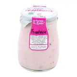 La Ferme du manège Yaourt Framboise au lait entier, 180g