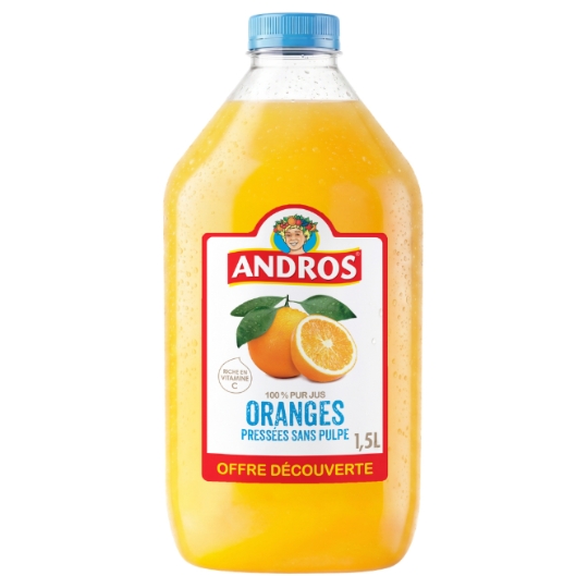 Jus D'Orange Pur Jus Sans Pulpe ANDROS