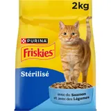 Croquettes Pour Chat Stérilisé Saumon Légumes FRISKIES