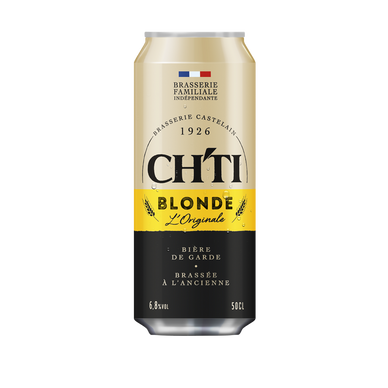 Bière blonde CHTI originale 6°8 boîte 50cl