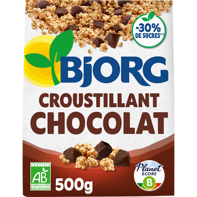 Céréales Bio Croustillant chocolat BJORG - Sachet 500g