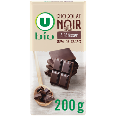 Chocolat noir à pâtisser 52% - tablette 200g