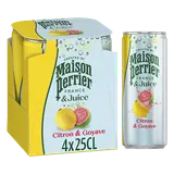 Boisson Gazeuse Citron Goyave MAISON PERRIER MAGNETIC JUICE 4x25cl