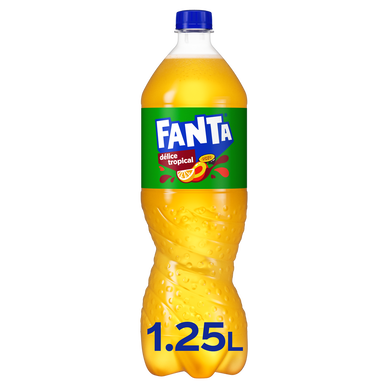 Soda Délice tropical FANTA - Bouteille 1,25L