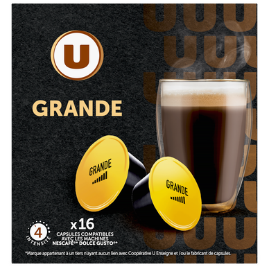 Café Capsules espresso grande - compatible DOLCE GUSTO - x16