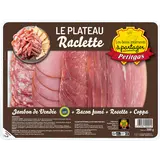 Plateau 4 tranches Jambon de Vendée,4 tranches Saucisson sec, 4 tranches Coppa ,4 tranches Noix Vendée PETITGAS, 300g