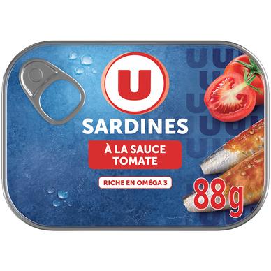 Sardines à la sauce tomate  boîte de 135g