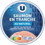 Saumon au naturel sans peau et sans arête  boîte de 1/5, 112g