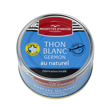Thon blanc germon au naturel, LES MOUETTES D'ARVOR, 160g