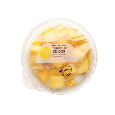 Mangue en dés, barquette 200g