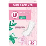 Serviettes U incontinence extra duopack x20