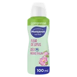 Déodorant pour femme compressé lait & fleur de lotus pierre d'alun MONSAVON, 100ml