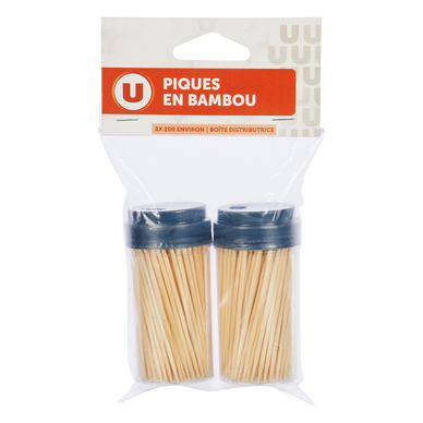 Boîte de distribution de piques en bambou x2