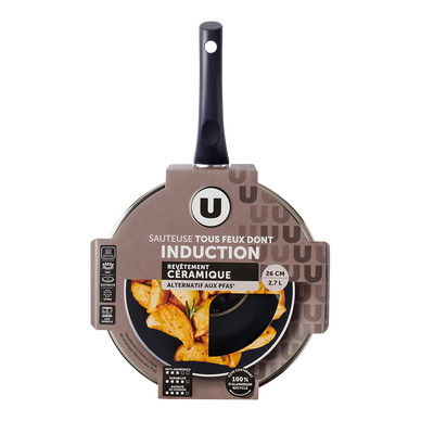 Sauteuse revêtement céramique induction - d.26cm