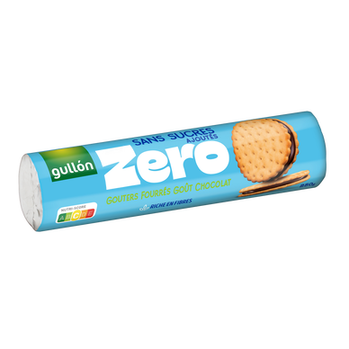 Goûters fourrés chocolat sans sucres ajoutés GULLON, 250g