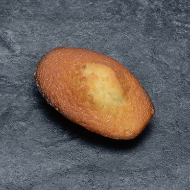 Madeleine fourrée confiture de fraise, 2 pièces, 105g