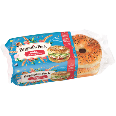 Pain Bagel multigraines REGENT'S PARK x4 250g