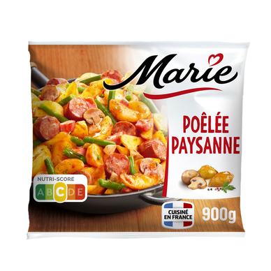 Plat cuisiné Poêlée Paysanne Saucisses Jambon MARIE 900g