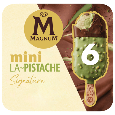 Mini Bâtonnets glacés Pistache MAGNUM - x6 258g