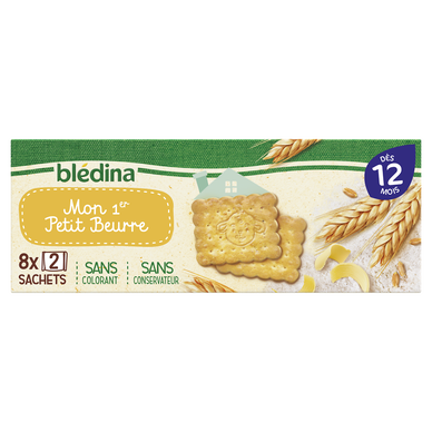 BLEDINA - Biscuits bébé Petit beurre dès 12 mois- 133g