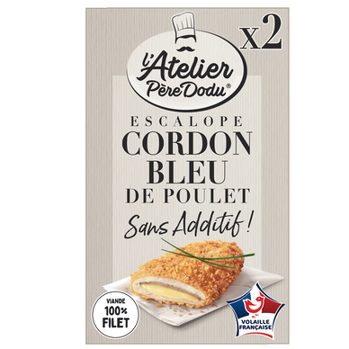 Escalope cordon bleu de poulet, PERE DODU, France, 2 pièces, 200g